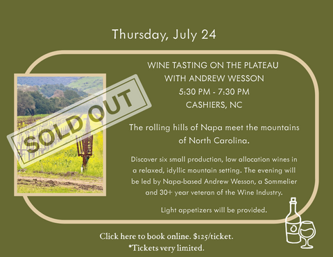 Andrew Wesson Wine Tasting - Individual