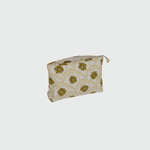 Maison Poire Marguerite Jewelry Pouch, Olive