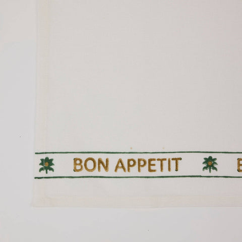 Maison Poire Dish Towel, Bon Appétit Green
