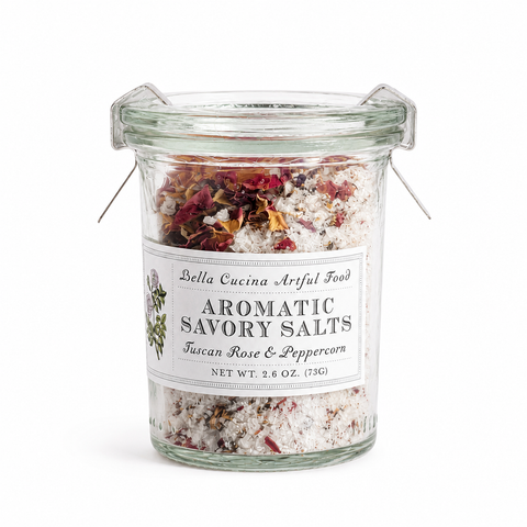 Bella Cucina Savory Salt, Tuscan Rose & Pink Peppercorn
