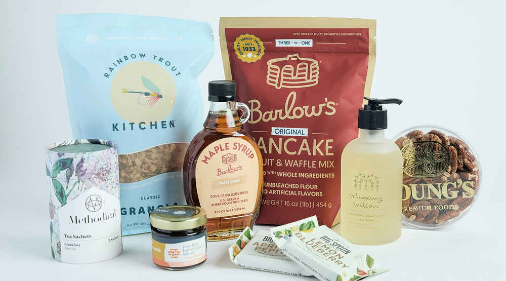 An assortment of artisan goods from local makers