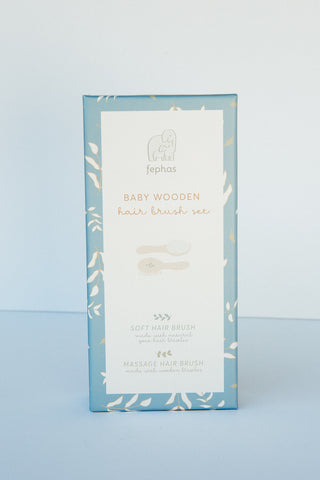 Fephas Baby Wooden Brush Set