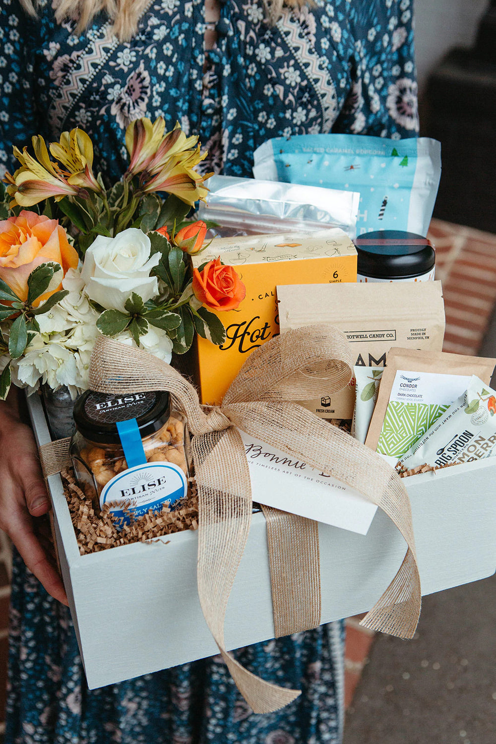 A beautifully curated gift box in Charlotte North Carolina