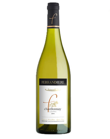 A bottle of Domaine Ferrandière Chardonnay
