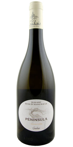 A bottle of Domaine Gadais Muscadet Peninsula Vieielles