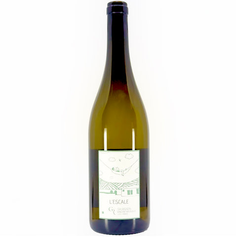 A bottle of Domaine du Clos Roussely Touraine L`Escale Sauvignon Blanc
