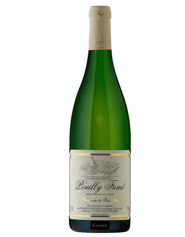A bottle of Peuliyy Humei white wine, featuring a dark green glass bottle, a cream-colored paper label with gold borders, and a light beige foil capsule at the top, set against a plain white background.