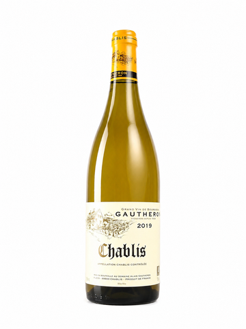 A bottle of GAUTHERON CHABLIS