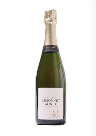 A bottle of Gimonnet Gonet L'Eclat Champagne Rose on a plain white background.