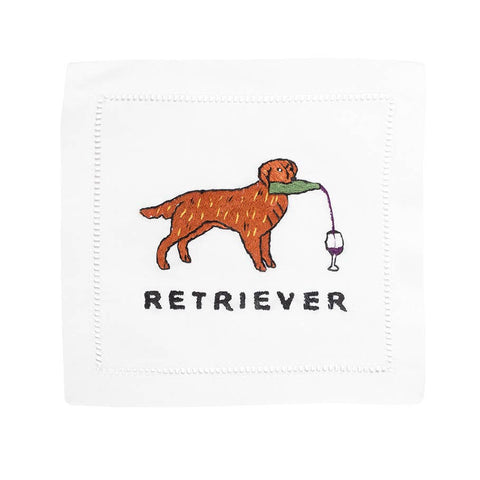 Golden Retriever Cocktail Napkin, Set of 4