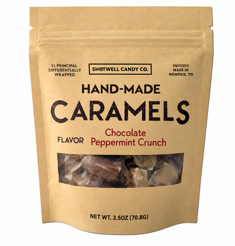 Shotwell Chocolate Peppermint Crunch Caramels