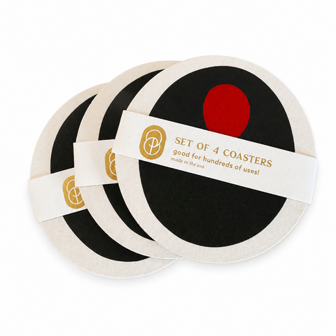 Olive Coasters, Set of 4