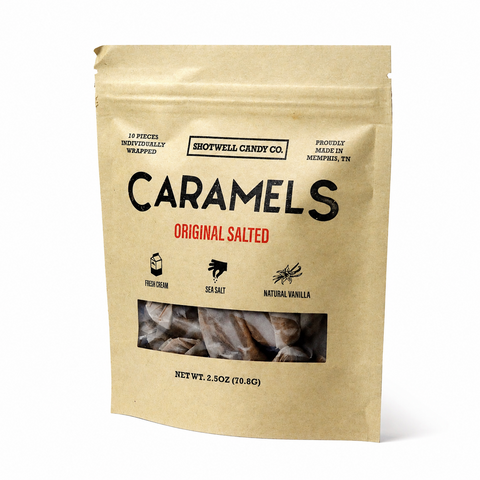 Shotwell Caramels, 2.5 oz. Bag
