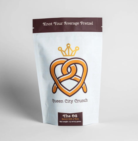 Bag of Queen City Crunch The OG Pretzels