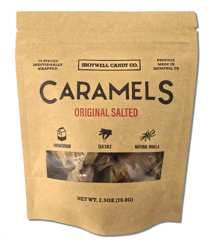 Shotwell Caramels, 2.5 oz. Bag