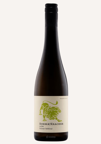 A bottle of Sohm & Kracher Gruner Veltliner