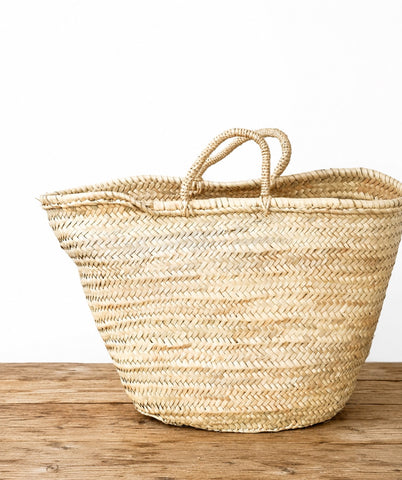 Farmers Market Straw Basket