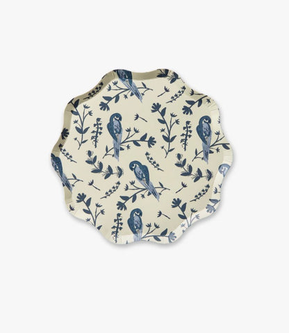 Table Two Garden Toile Dessert Plate Set, Bluebell