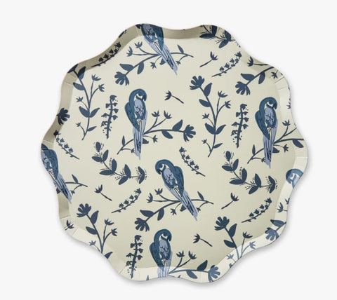 Table Two Garden Toile Dinner Plate Set, Bluebell