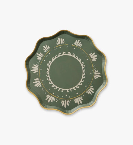 Table Two Palmas Dessert Plate Set, Sage
