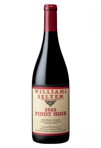 Williams Selyem Pinot Noir, Central Coast, CA 2022