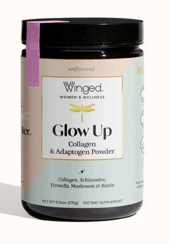 Winged Wellness - Glow Up Collagen & Stress Powder