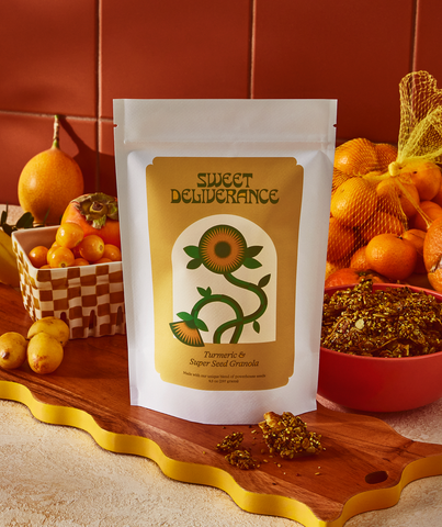 Sweet Deliverance Turmeric & Super Seed Granola 9.5oz bag