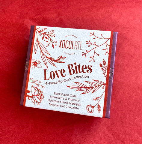 "Love Bites" 4-Piece Valentine's Day Bonbon Box