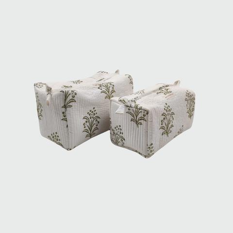Maison Poire Eloise Toiletry Bag, Olive