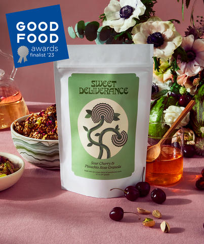 Sweet Deliverance Sour Cherry & Pistachio Rose 9.5oz bag