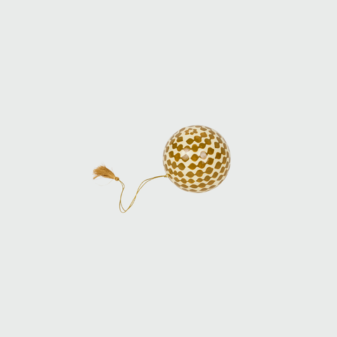 Maison Poire Hand-painted Ornament, Agnes Gold